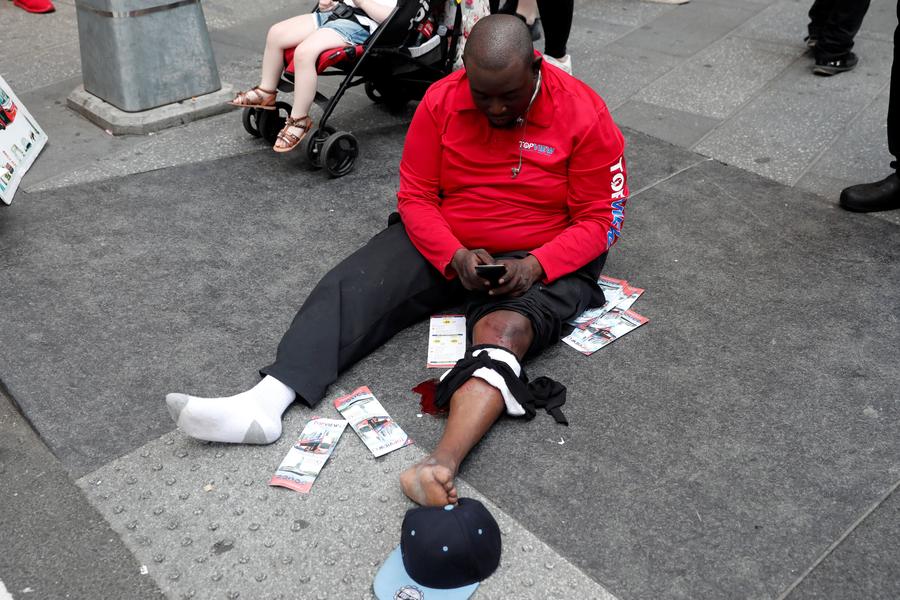 Rampaging driver strikes Times Square pedestrians