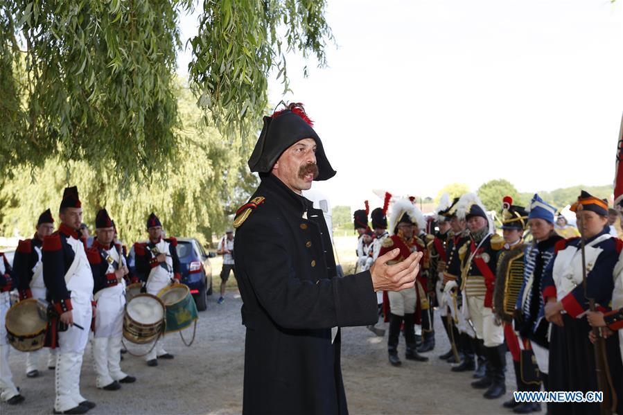 Re-enactment of Battle of Waterloo held in Belgium