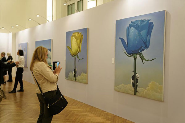 Fanciful, factual pandas part of art exhibit held in Berlin