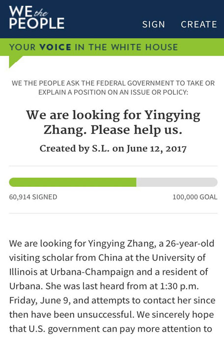 The timeline of abduction case of Chinese scholar Zhang Yingying