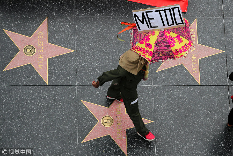 Hundreds hits street in Hollywood to protest against sexual harassment